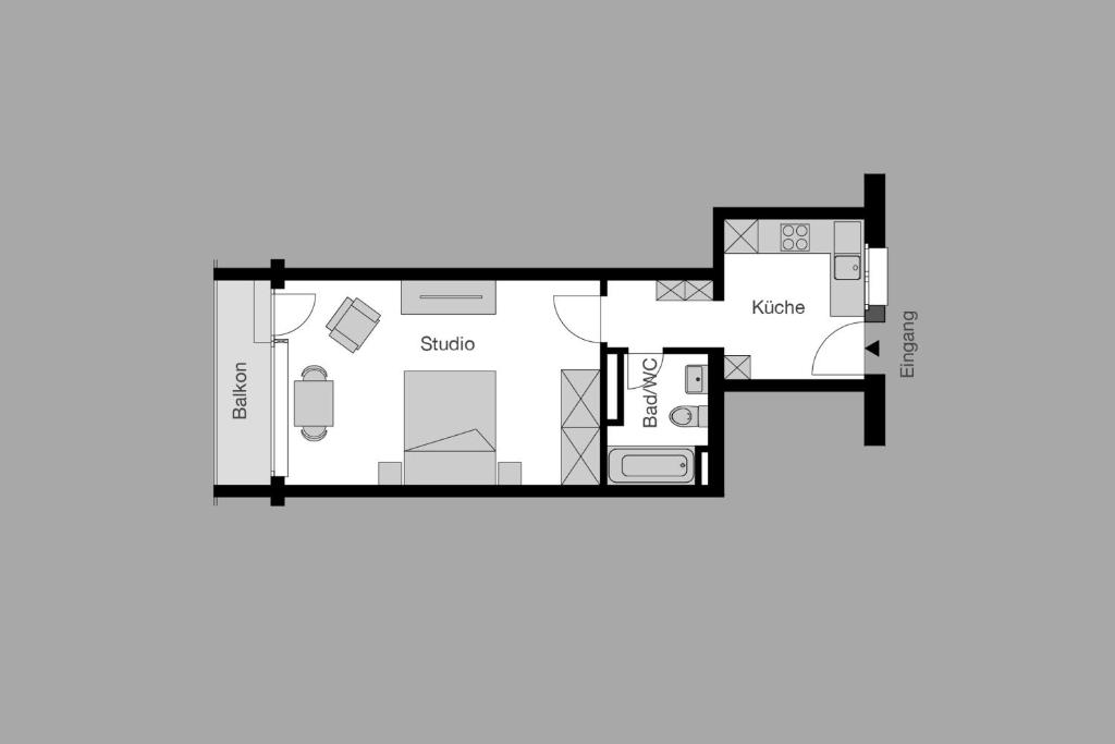 Апартаменты (Улучшенные апартаменты-студио) апартамента City Stay Furnished Apartments - Forchstrasse, Цюрих