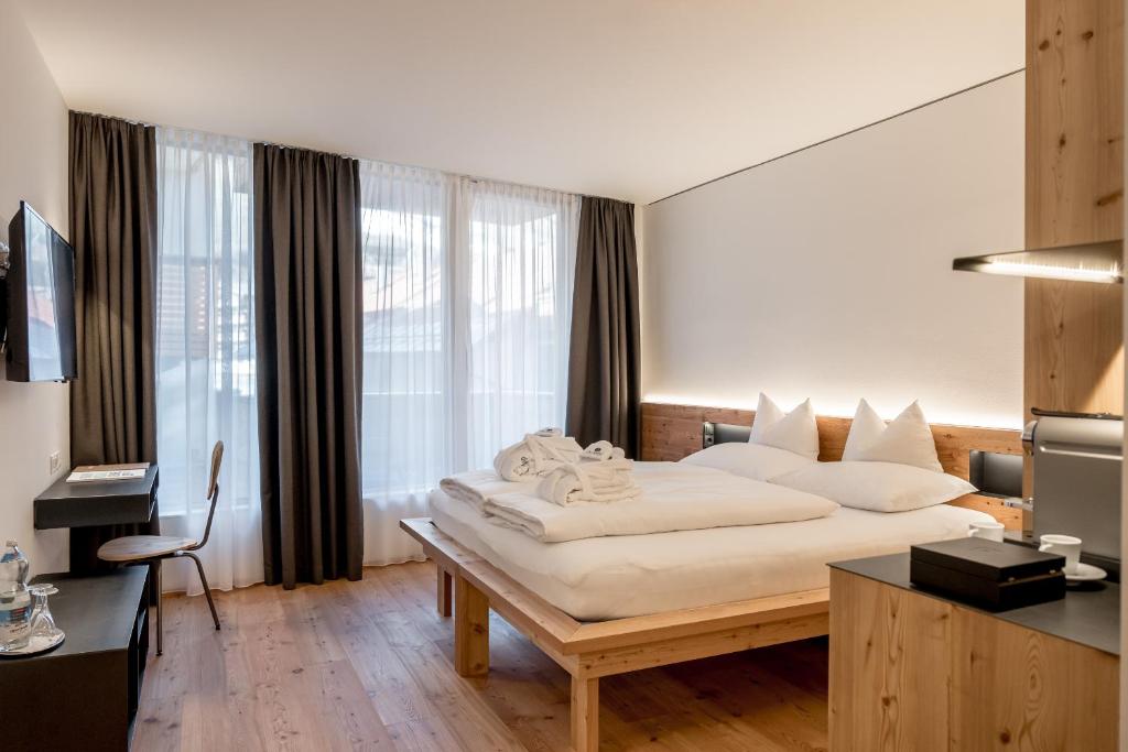 Двухместный (Двухместный номер М с 1 кроватью и балконом) отеля die berge lifestyle-hotel sölden, Зёльден