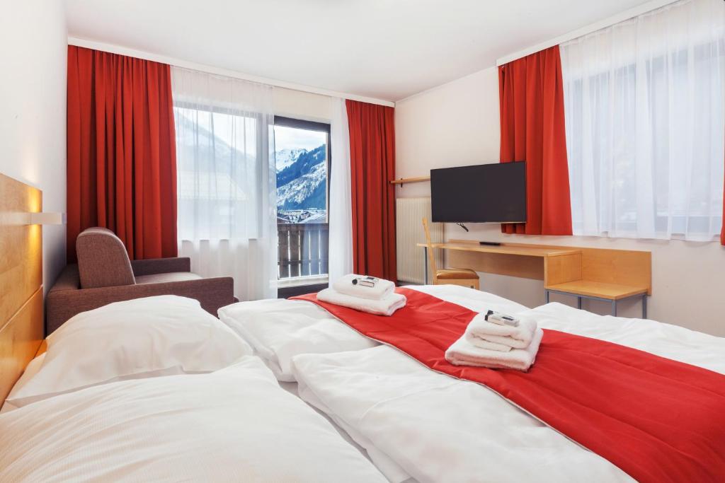 Двухместный (Двухместный номер с 1 кроватью, балконом и видом на горы.) отеля Residence AlpenHeart, Бад-Гастайн