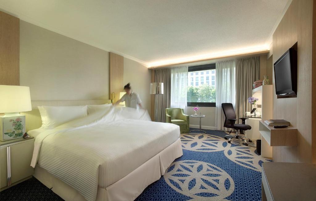 Двухместный (Двухместный номер Делюкс Плюс с 1 кроватью или 2 отдельными кроватями) отеля Concorde Hotel Singapore, Сингапур (город)