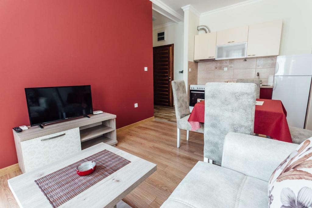 Апартаменты (Апартаменты с 1 спальней и видом на море) гостевого дома Apartments Anastasija, Херцег-Нови