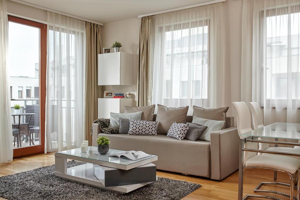 Апартаменты (Апартаменты с 2 спальнями (для 6 взрослых)) апарт-отеля 7Seasons Apartments Budapest, Будапешт