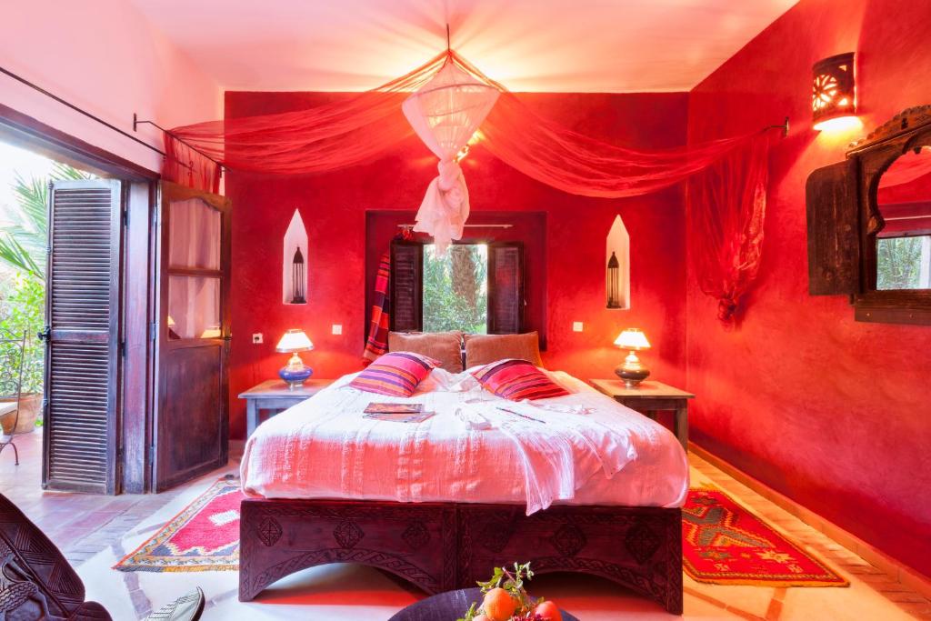 Двухместный (Улучшенный двухместный номер с 1 кроватью или 2 отдельными кроватями и террасой) отеля Maison d'Hôtes Kasbah Azul, Агд