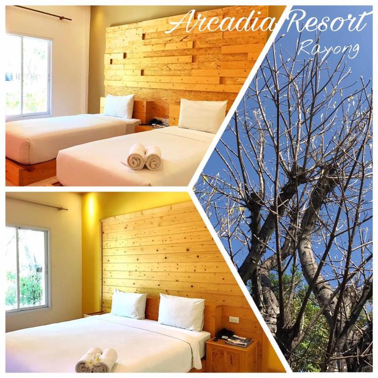 Двухместный (Стандартный двухместный номер с 2 отдельными кроватями) курортного отеля Arcadia Resort, Чонбури