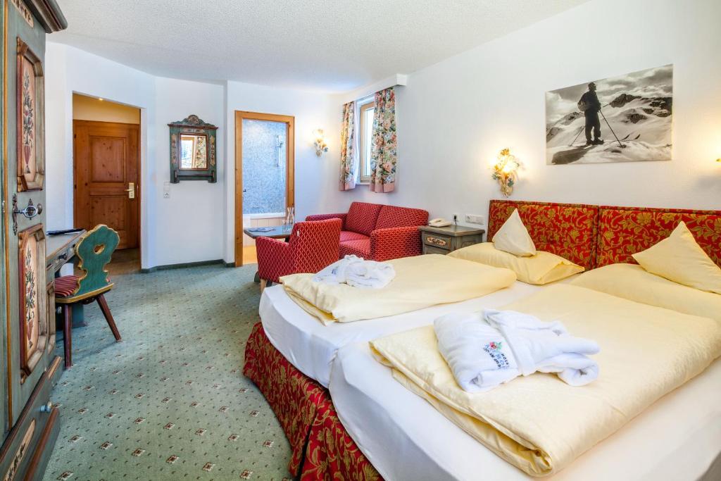 Двухместный (Двухместный номер с 2 отдельными кроватями) отеля Hotel Anemone, Лех