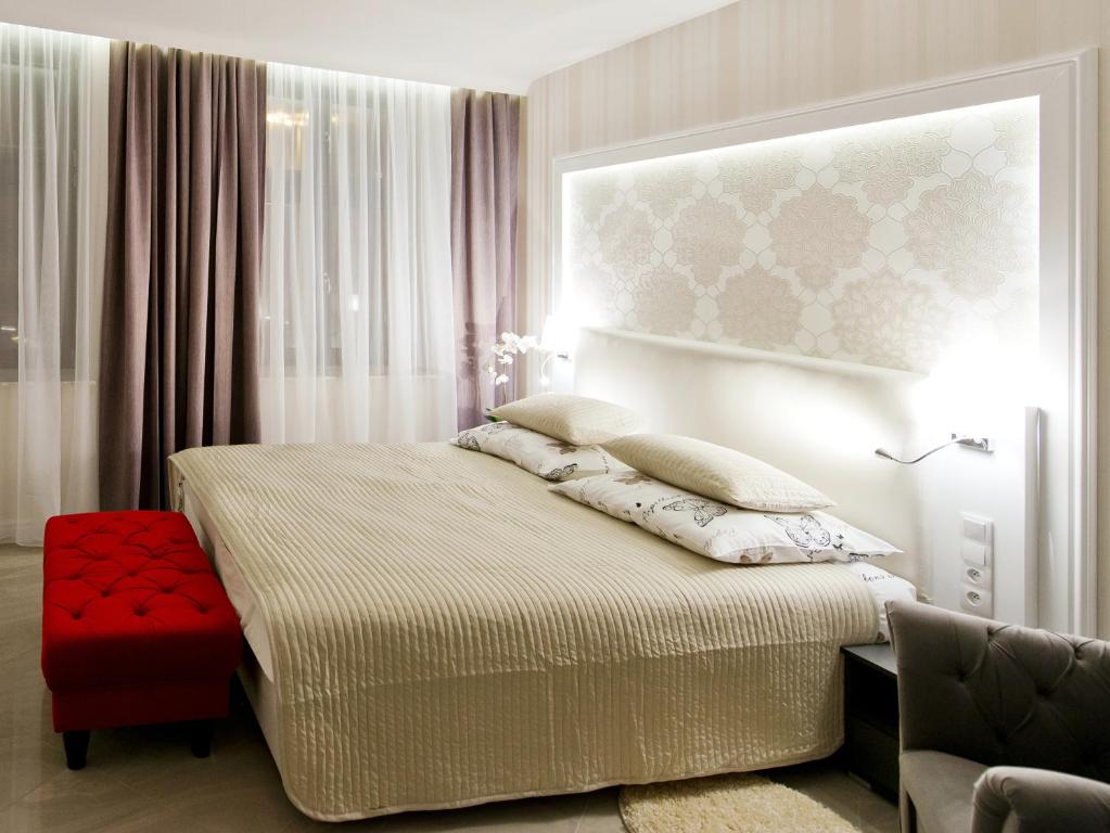 Двухместный (Улучшенный двухместный номер с 1 кроватью или 2 отдельными кроватями) апарт-отеля Softly Residence, Быдгощ