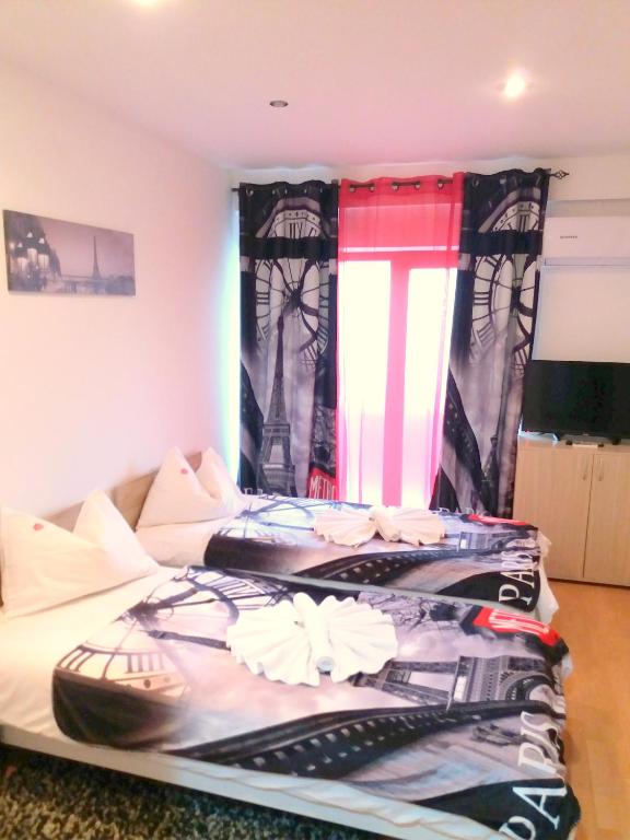 Апартаменты (Апартаменты с 2 спальнями, мини-кухней и гидромассажной ванной) гостевого дома Pensiunea Red Rose Apartments, Тимишоара