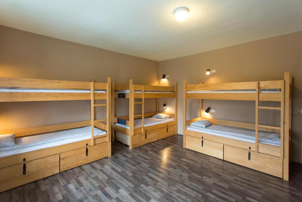 Номер (Кровать в общем номере для мужчин и женщин с 10 кроватями) хостела Falling Lakes Hostel, Кореница