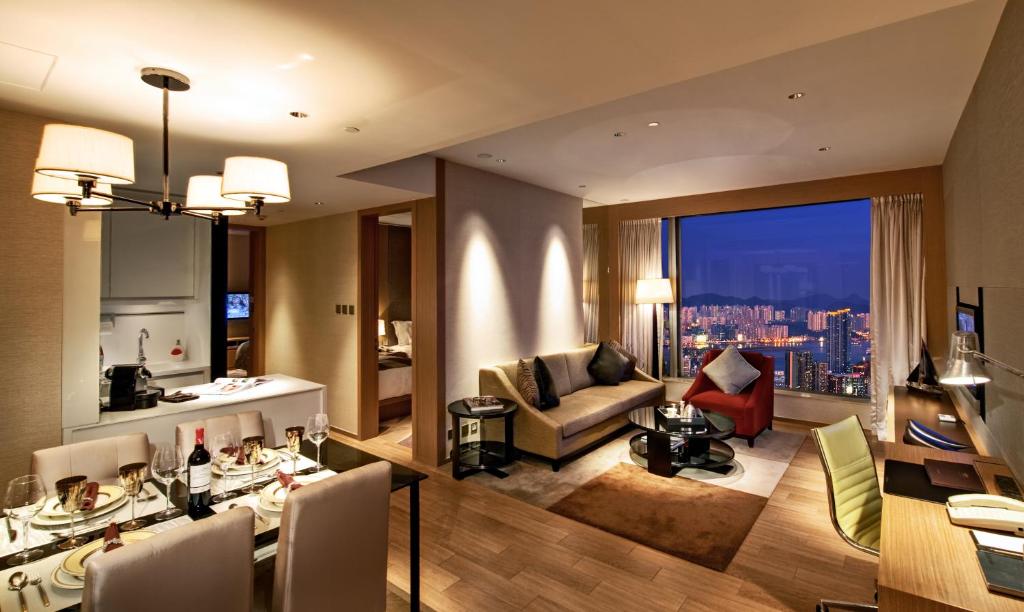 Сьюит (Люкс с 2 спальнями) апарт-отеля The HarbourView Place @ the ICC megalopolis, Гонконг (город)