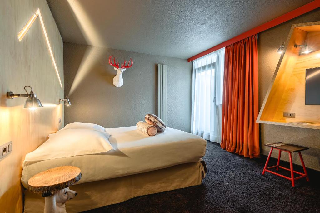Двухместный (Двухместный номер с 1 кроватью) отеля Hôtel Le Refuge des Aiglons, Шамони-Мон-Блан