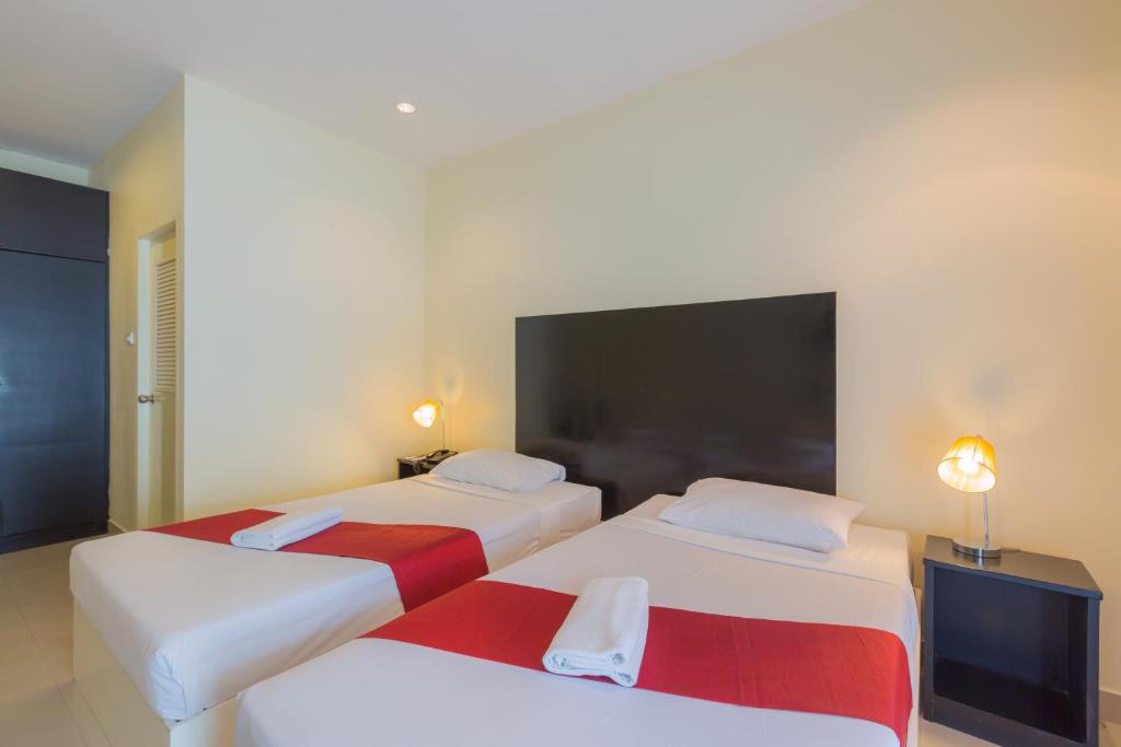 Двухместный (Двухместный номер Делюкс с 2 отдельными кроватями) отеля Zing, Паттайя