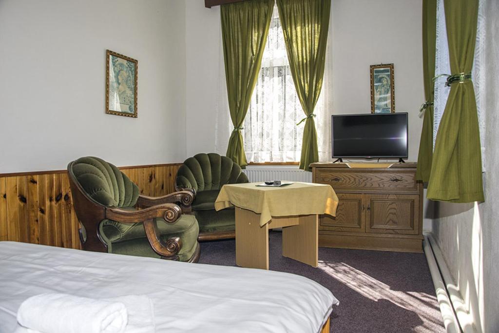 Двухместный (Двухместный номер с 1 кроватью и видом на реку) отеля Belveder, Хренско