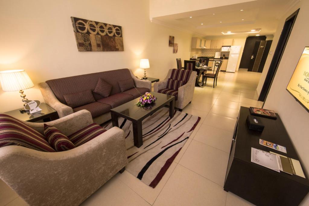 Апартаменты (Улучшенные апартаменты с 1 спальней) апарт-отеля Ivory Grand Hotel Apartments, Дубай