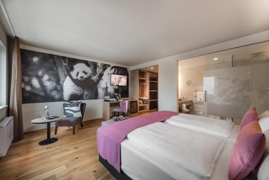 Двухместный (Двухместный номер Panda с 1 кроватью) отеля Hotel dasMEI, Инсбрук