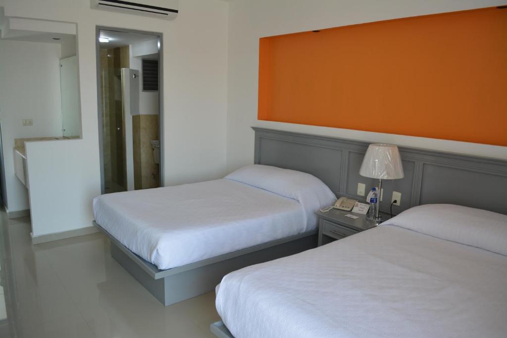 Двухместный (Двухместный номер с 1 кроватью и балконом) отеля Hotel del Parque, Сьюдад-дель-Кармен