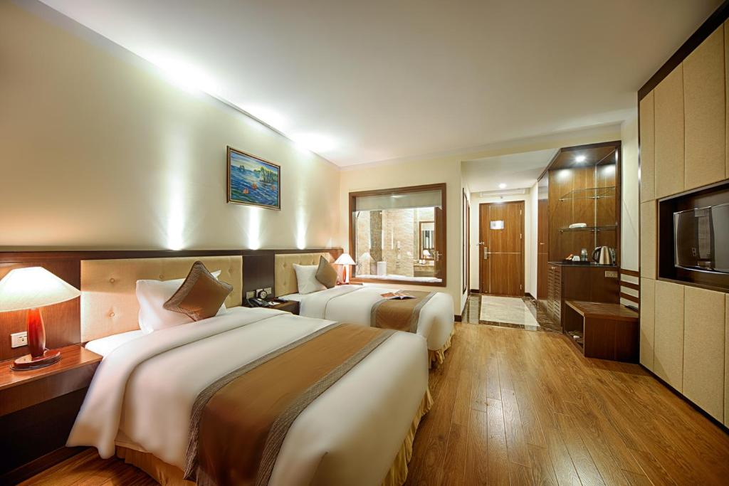 Двухместный (Двухместный номер Делюкс с 2 отдельными кроватями) отеля Muong Thanh Grand Cua Lo Hotel, Винь