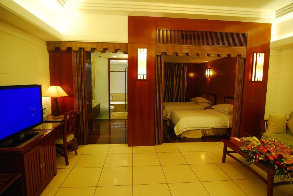 Сьюит (Двухместный люкс бизнес-класса с 2 отдельными кроватями) отеля YIHE Hotel Guangzhou, Гуанчжоу