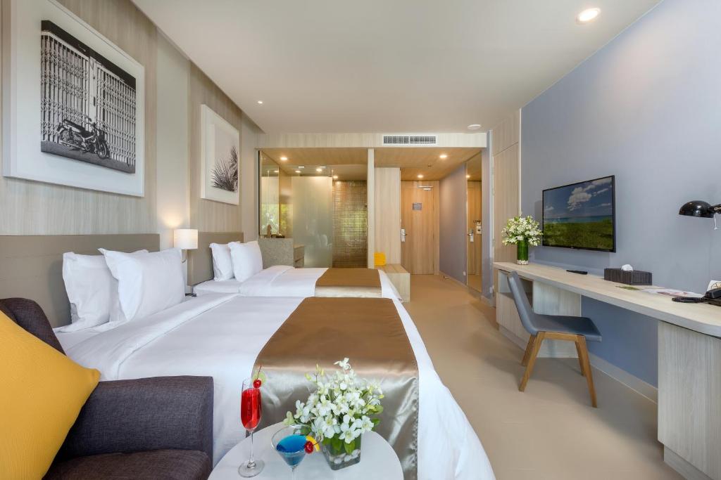 Двухместный (Двухместный номер Делюкс с 1 кроватью или 2 отдельными кроватями - Семейное крыло) курортного отеля X10 Khaolak Resort, Кхаулак