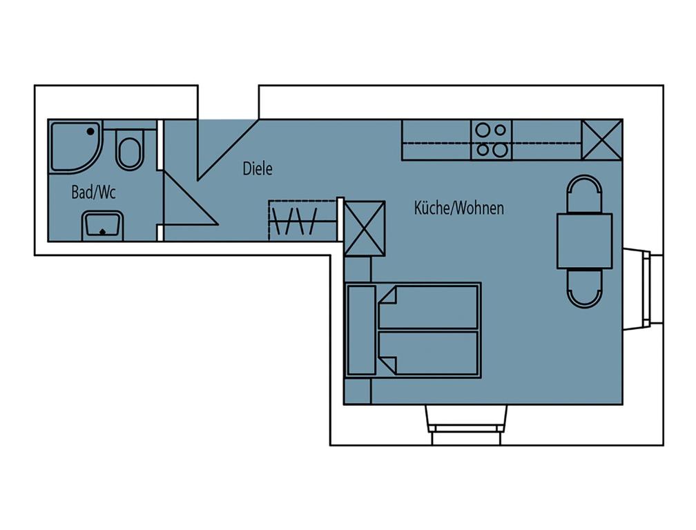 Студио (Номер-студио), Kasperhof Appartements Innsbruck Top 1 - 5