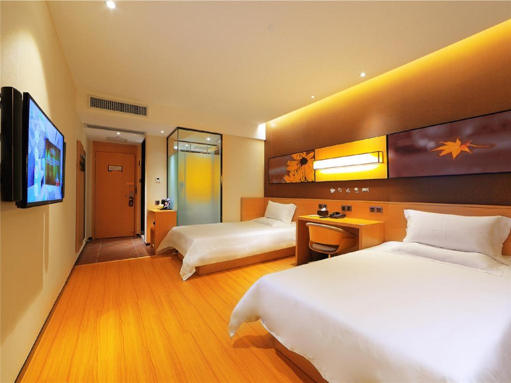 Двухместный (Mainland Chinese Citizens - IU Style Twin Room (no window)), IU Hotel Xian Zhonggulou Square