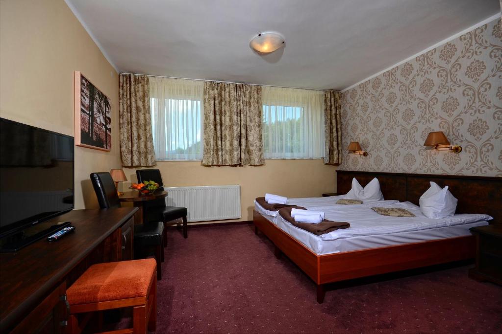 Двухместный (Стандартный двухместный номер с 1 кроватью или 2 отдельными кроватями) курортного отеля Mazowsze Spa, Устронь