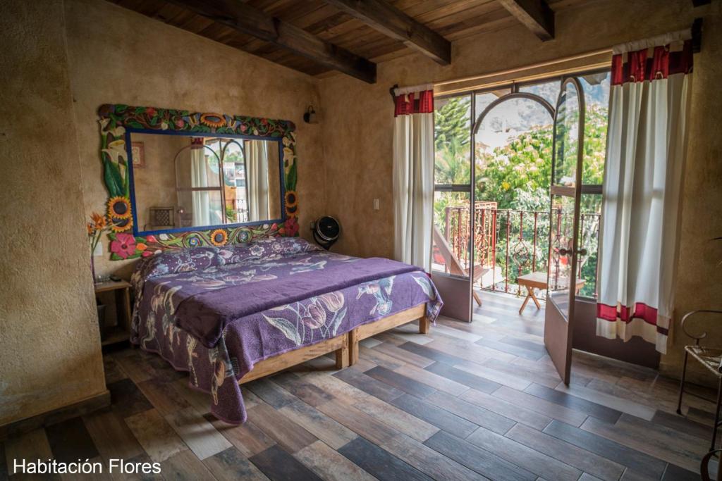Двухместный (Двухместный номер Делюкс с 1 кроватью и балконом) гостевого дома Flor de Cera, Тепостлан