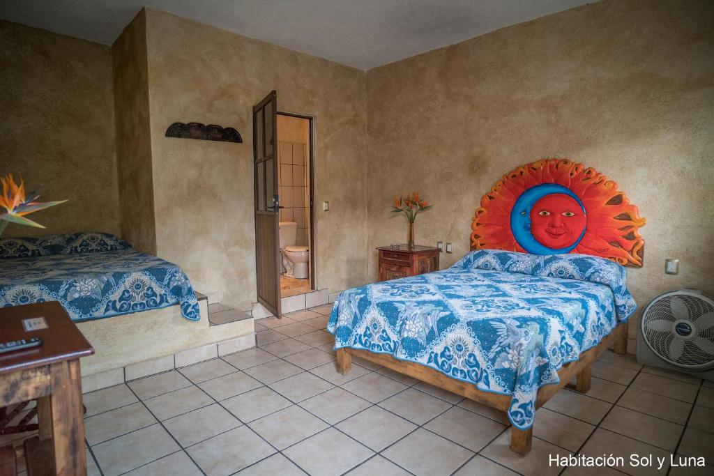 Двухместный (Двухместный номер с 2 отдельными кроватями) гостевого дома Flor de Cera, Тепостлан