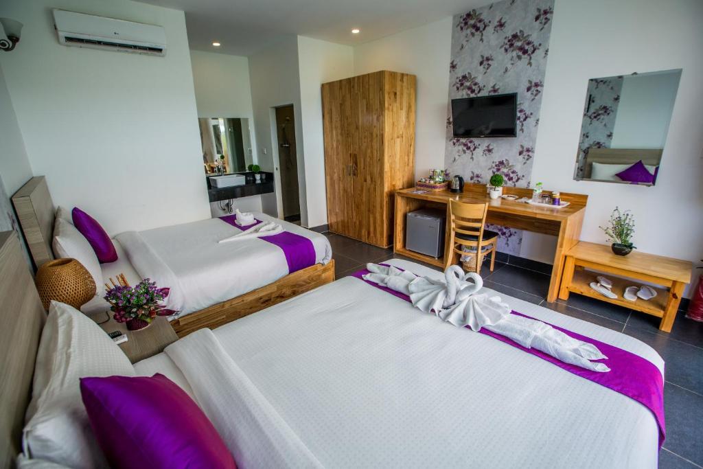 Номер (Бунгало с 2 отдельныеми кроватями и видом на сад) курортного отеля Good Time Resort, Сиануквиль