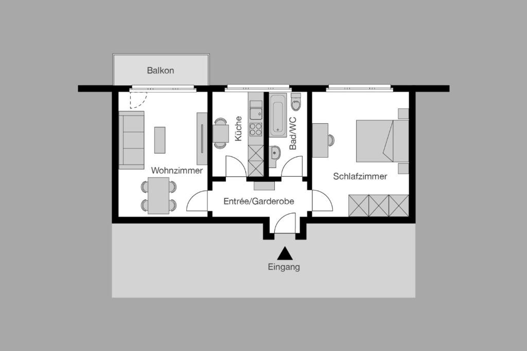 Апартаменты (Апартаменты с видом на сад), City Stay Furnished Apartments - Nordstrasse