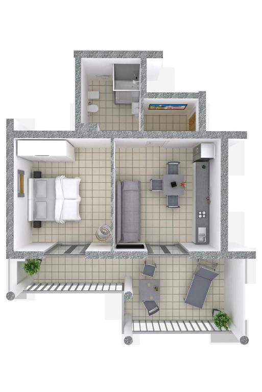 Апартаменты (Апартаменты с 1 спальней) апартамента mk | Apartments Nin, Врси