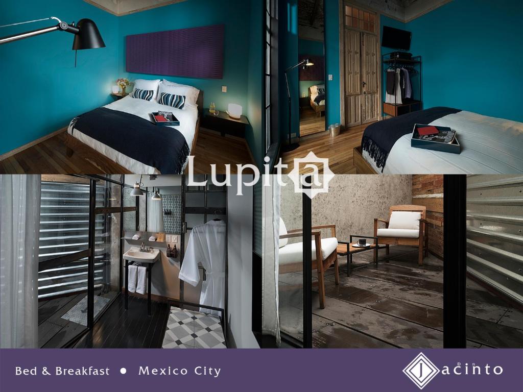 Двухместный (Двухместный номер Делюкс с террасой и 1 кроватью) отеля Don Jacinto Bed&Breakfast, Мехико