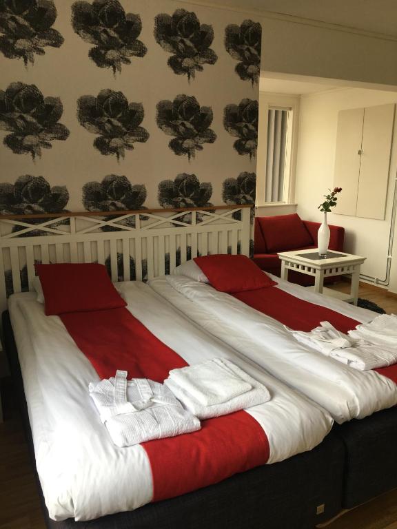 Двухместный (Стандартный двухместный номер с 1 кроватью или 2 отдельными кроватями) хостела Rum För Resande, Шеллефтео