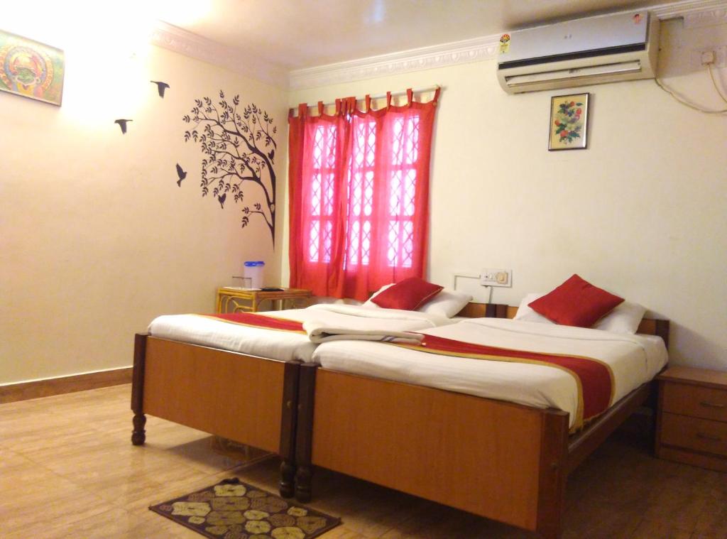 Двухместный (Двухместный номер Делюкс с 1 кроватью) гостевого дома Nachis BNB, Бангалор