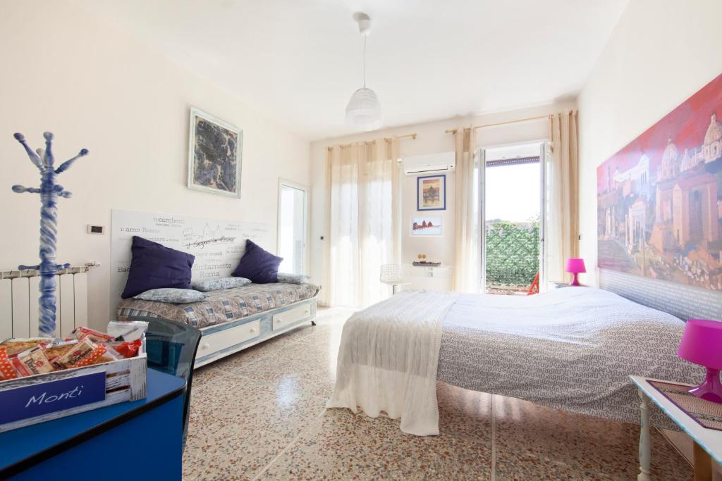 Двухместный (Двухместный номер с двуспальной кроватью и дополнительной кроватью) гостевого дома Il Segno in Rome, Рим