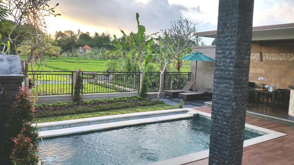 Вилла (Paradise Suite Villa with Private Pool and Rice Field View) виллы Ubud Paradise Villa, Убуд