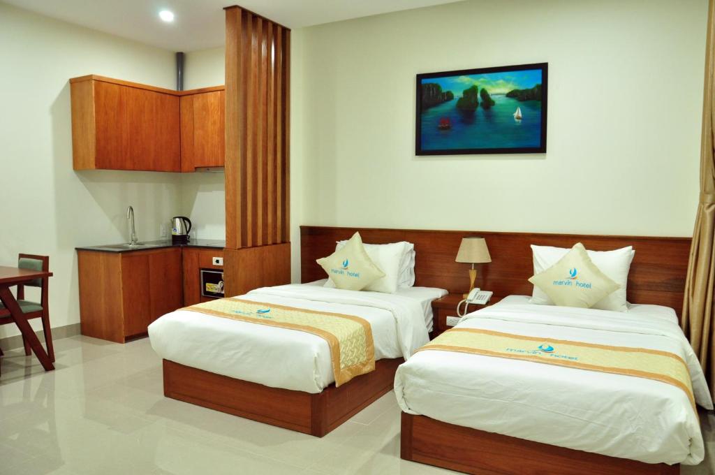 Двухместный (Двухместный номер с 1 кроватью или 2 отдельными кроватями) отеля Marvin Hotel & Apartment, Дананг