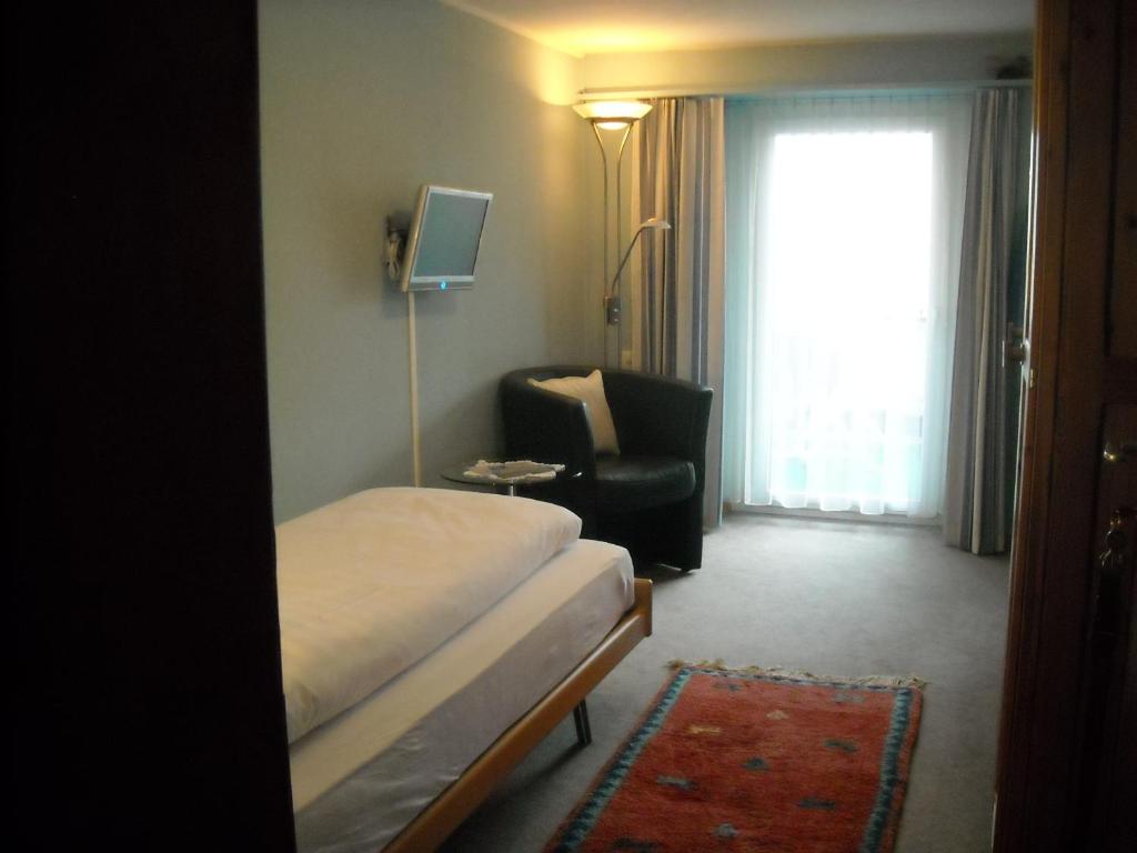 Одноместный (Одноместный номер с общей ванной комнатой) отеля Hotel Garni Ursalina, Бад-Рагац