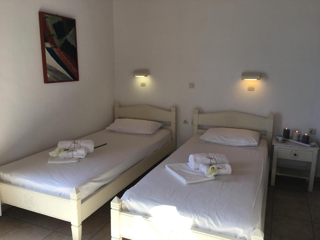 Двухместный (Двухместный номер с 2 отдельными кроватями и видом на море) апартамента Megas Rooms, Тоурлос