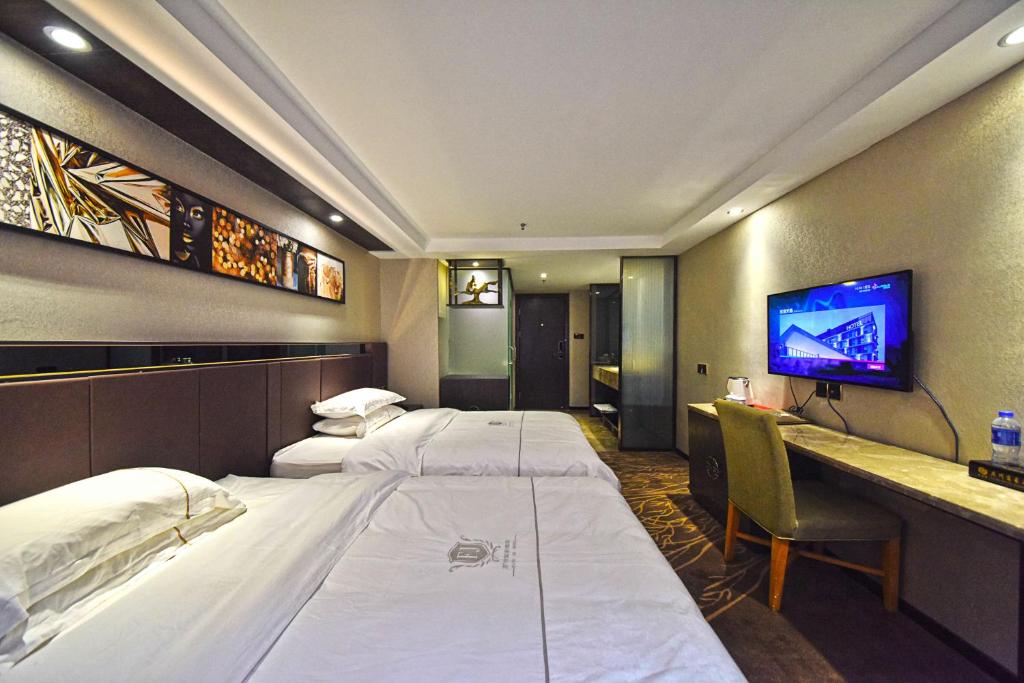 Двухместный (Двухместный номер бизнес-класса с 2 отдельными кроватями) отеля Fuhao Hotel, Гуанчжоу