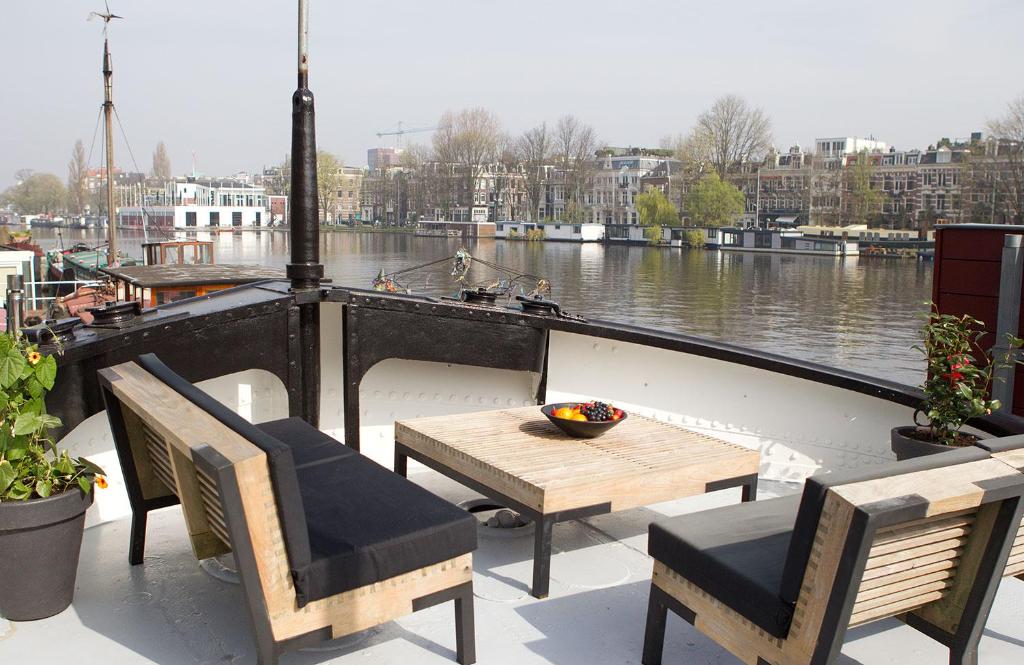 Апартаменты (Апартаменты с террасой), GP Amstel River Houseboat