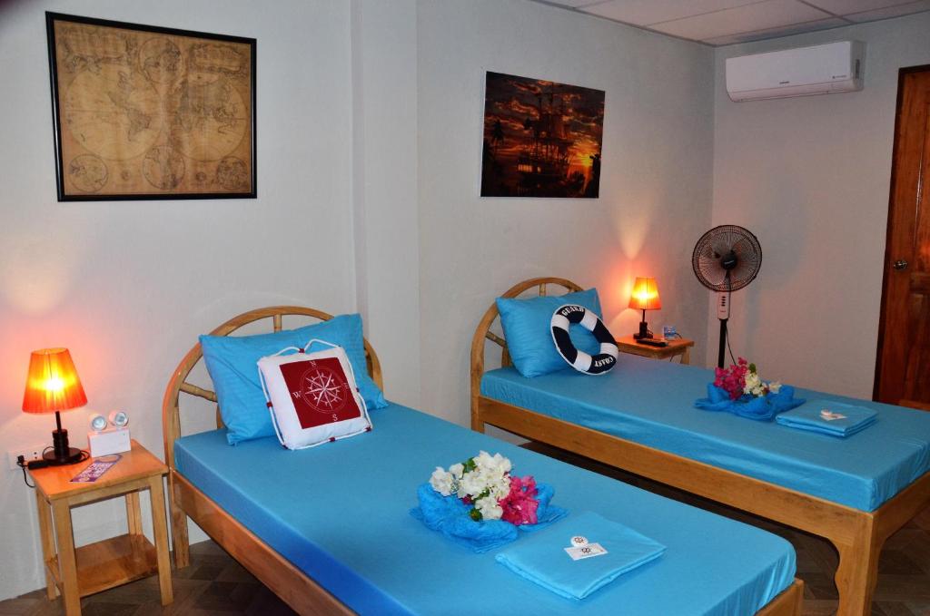 Двухместный (Бюджетный двухместный номер с 1 кроватью или 2 отдельными кроватями) отеля Captain's Lodge and Bar, Панглао