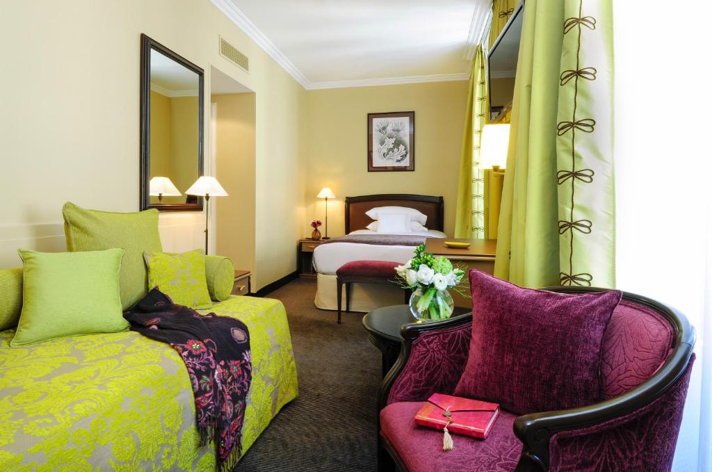 Двухместный (Классический двухместный номер с 1 кроватью или 2 отдельными кроватями) отеля Tiffany Hotel, Женева