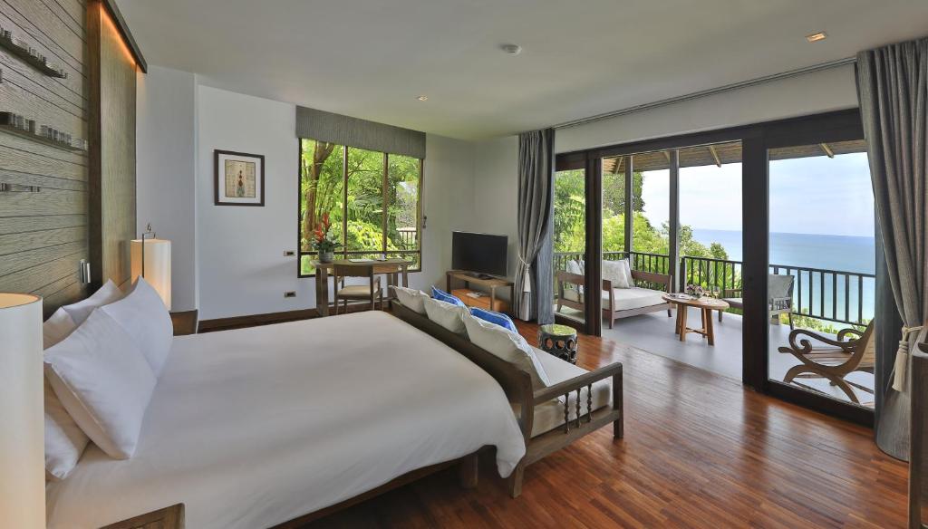 Двухместный (Двухместный номер Делюкс с 1 кроватью рядом с заливом - Бесплатный трансфер от/до аэропорта Краби) курортного отеля Pimalai Resort & Spa, Ко Ланта
