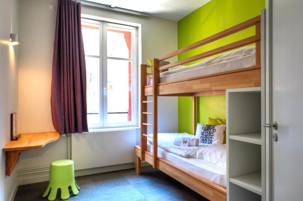 Двухместный (Номер с двухъярусной кроватью и собственной ванной комнатой) хостела Ciarus, Страсбург