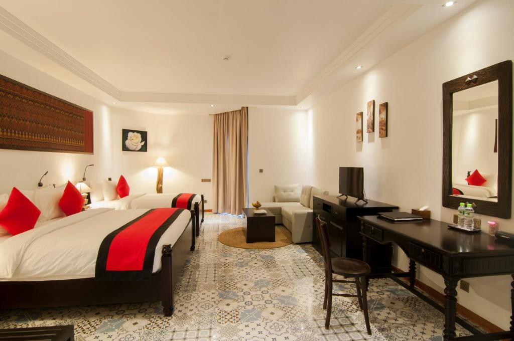 Апартаменты (Апартаменты-люкс с 1 спальней - Двухместный номер с 2 отдельными кроватями) отеля La Rose Suites, Пномпень