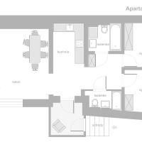 Апартаменты (Апартаменты с 2 спальнями: 19/1 Helska Street) апартаментов Sanhaus Apartments, Сопот