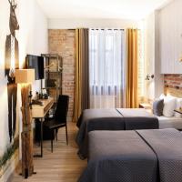 Двухместный (Стандартный двухместный номер с 2 отдельными кроватями) апарт-отеля Art & Garden Residence, Краков