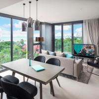 Двухместный (Угловой люкс с 1 спальней с двуспальной кроватью, вид на море) отеля X2 Vibe Pattaya Seaphere Residence, Паттайя