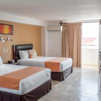 Двухместный (Стандартный двухместный номер с 1 кроватью) отеля Hotel Calypso Cancun, Канкун