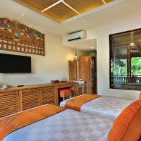 Двухместный (Номер Делюкс, вид на рисовое поле, бесплатный послеобеденный чай) курортного отеля Green Field Resort Ubud, Убуд